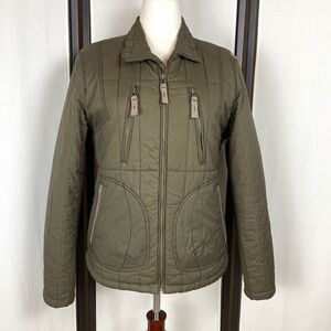 Thursday Island Green Quilted Jacket Size XL